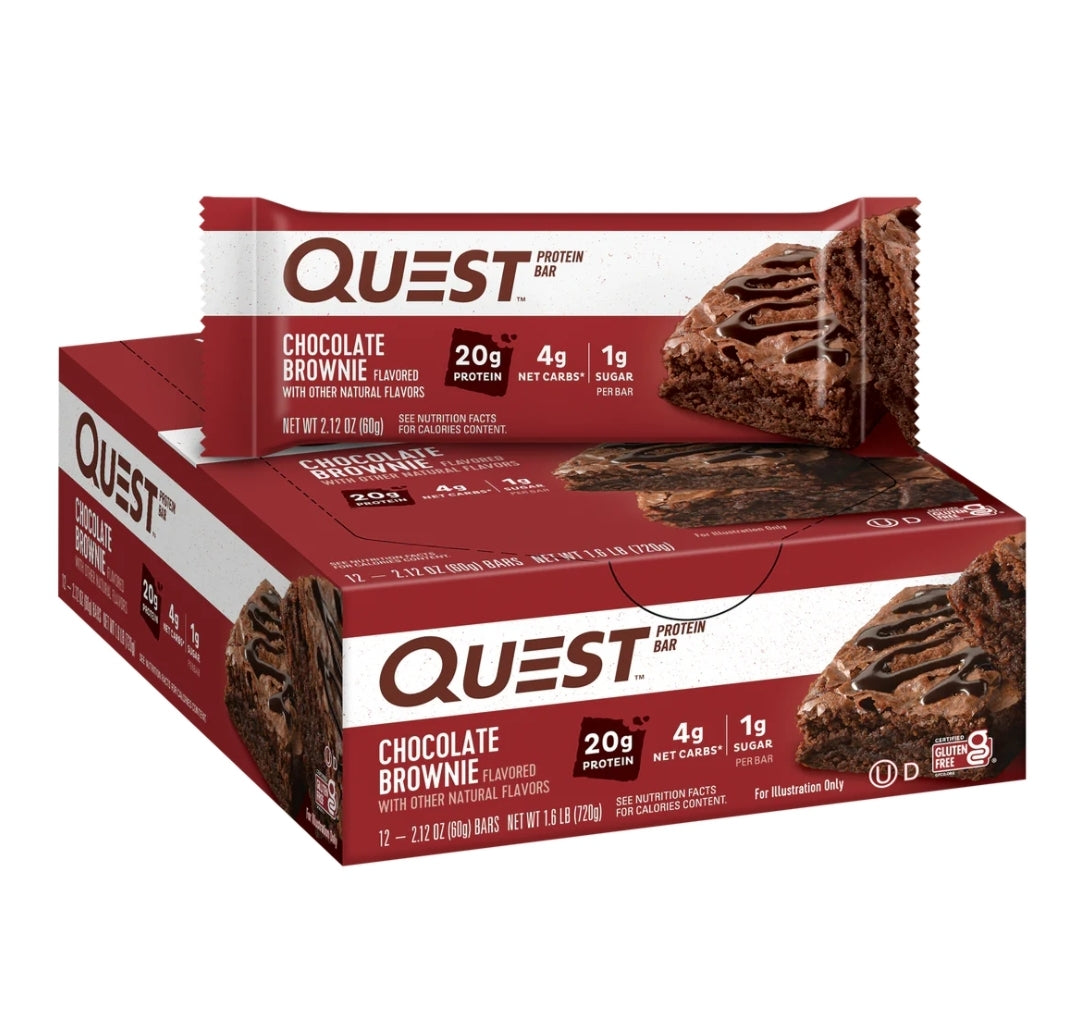 QUEST PROTEIN BARS CHOCOLATE BROWNIE 12 PACK
