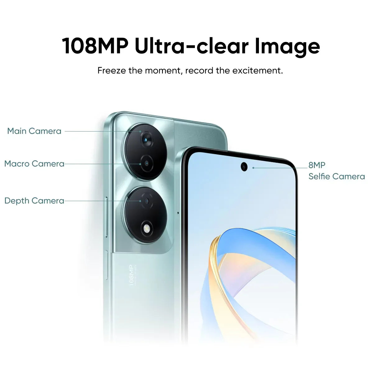 2024 HONOR X7b 5G Global Version Mediatek Dimensity 6020 6.8" 90Hz Refresh Rate Display 6000mAh Long Battery 108MP Triple Camera