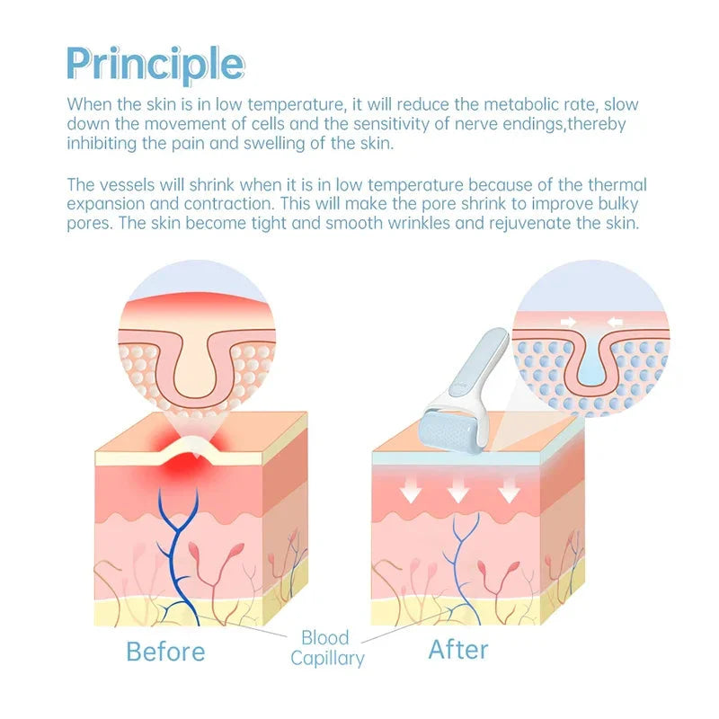 Ice Skincare Roller – Derma Cooling Facial Massager