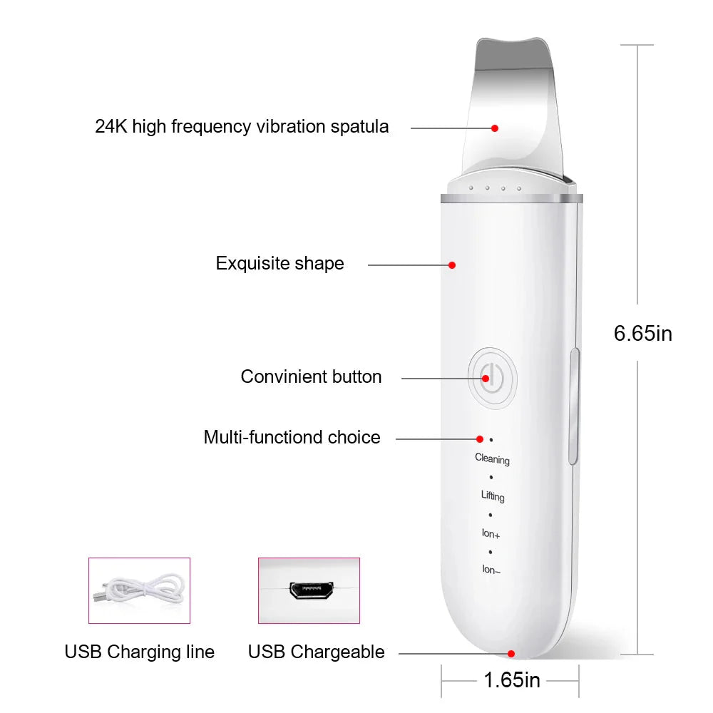 Ultrasonic Skin Scrubber for Deep Blackhead Removal