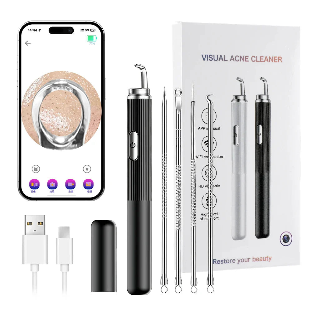 Visual Blackhead Remover with Camera