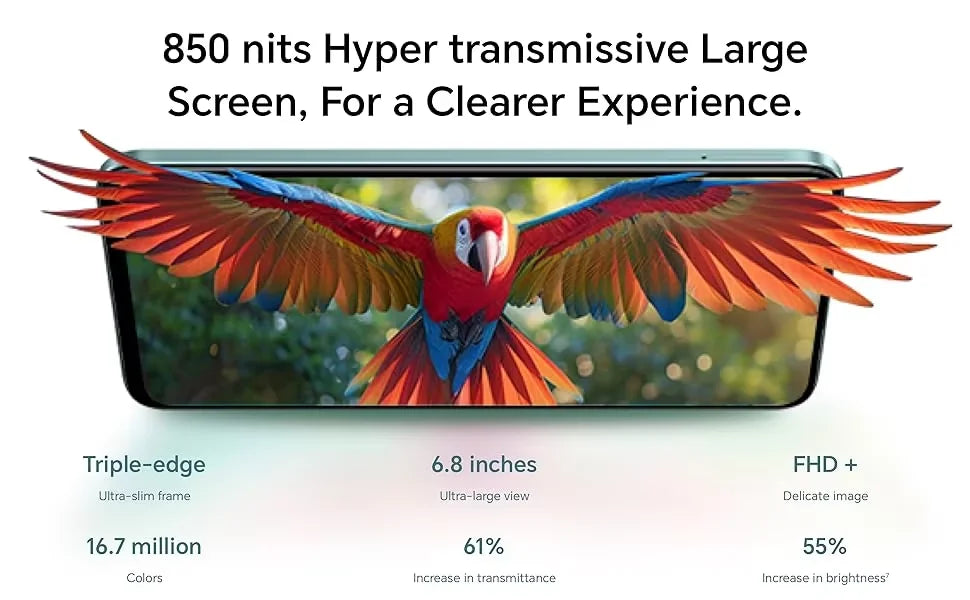 2024 HONOR X7b 5G Global Version Mediatek Dimensity 6020 6.8" 90Hz Refresh Rate Display 6000mAh Long Battery 108MP Triple Camera