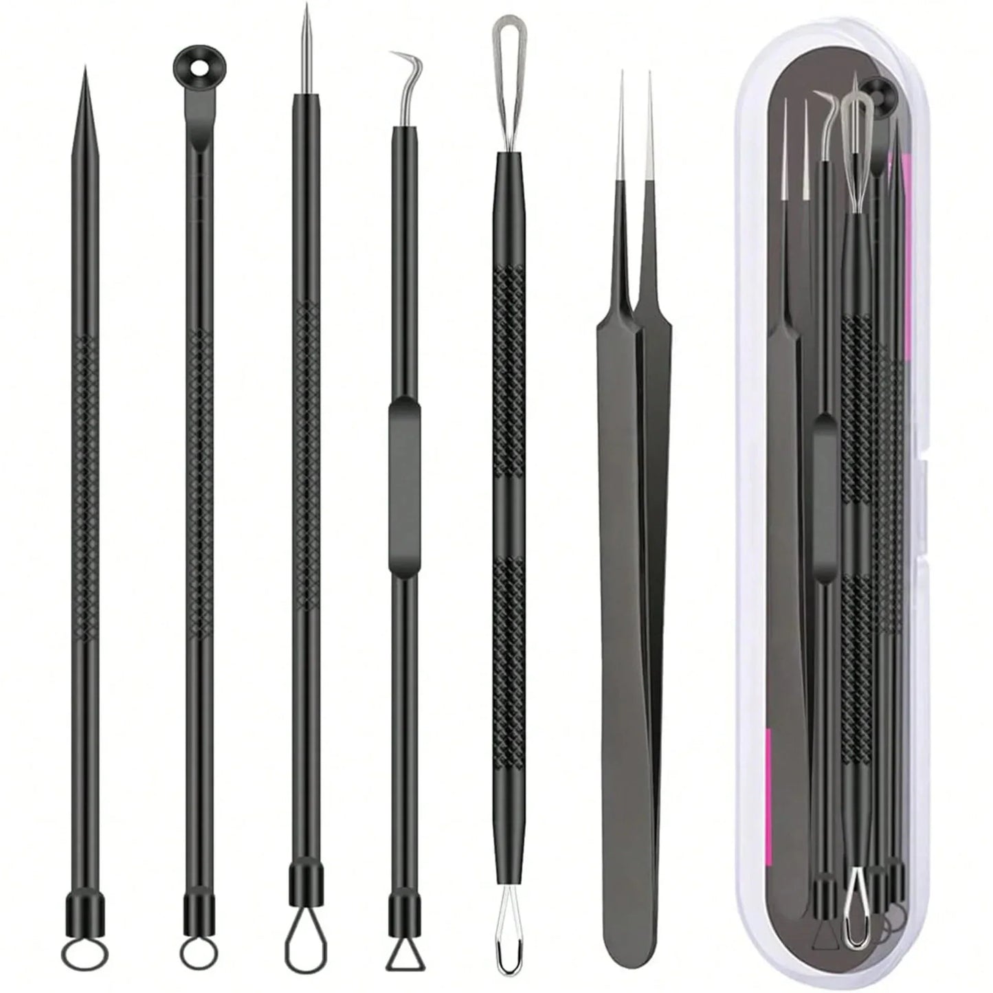 6-Piece Stainless Steel Blackhead & Pimple Removal Kit