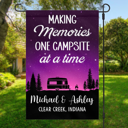 The Best Memories Are Made Camping Personalized Custom Camping Garden Flag C729