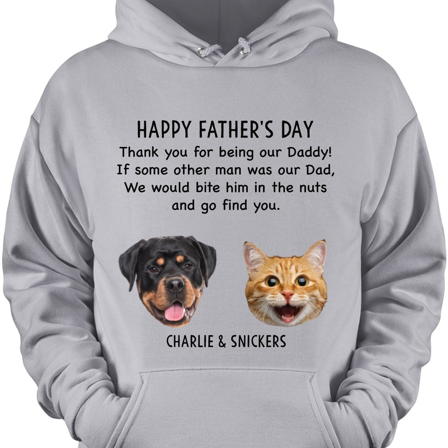 Thank You For Being My Dad Mom Personalized Custom Photo Dog Cat Pet Shirt C600