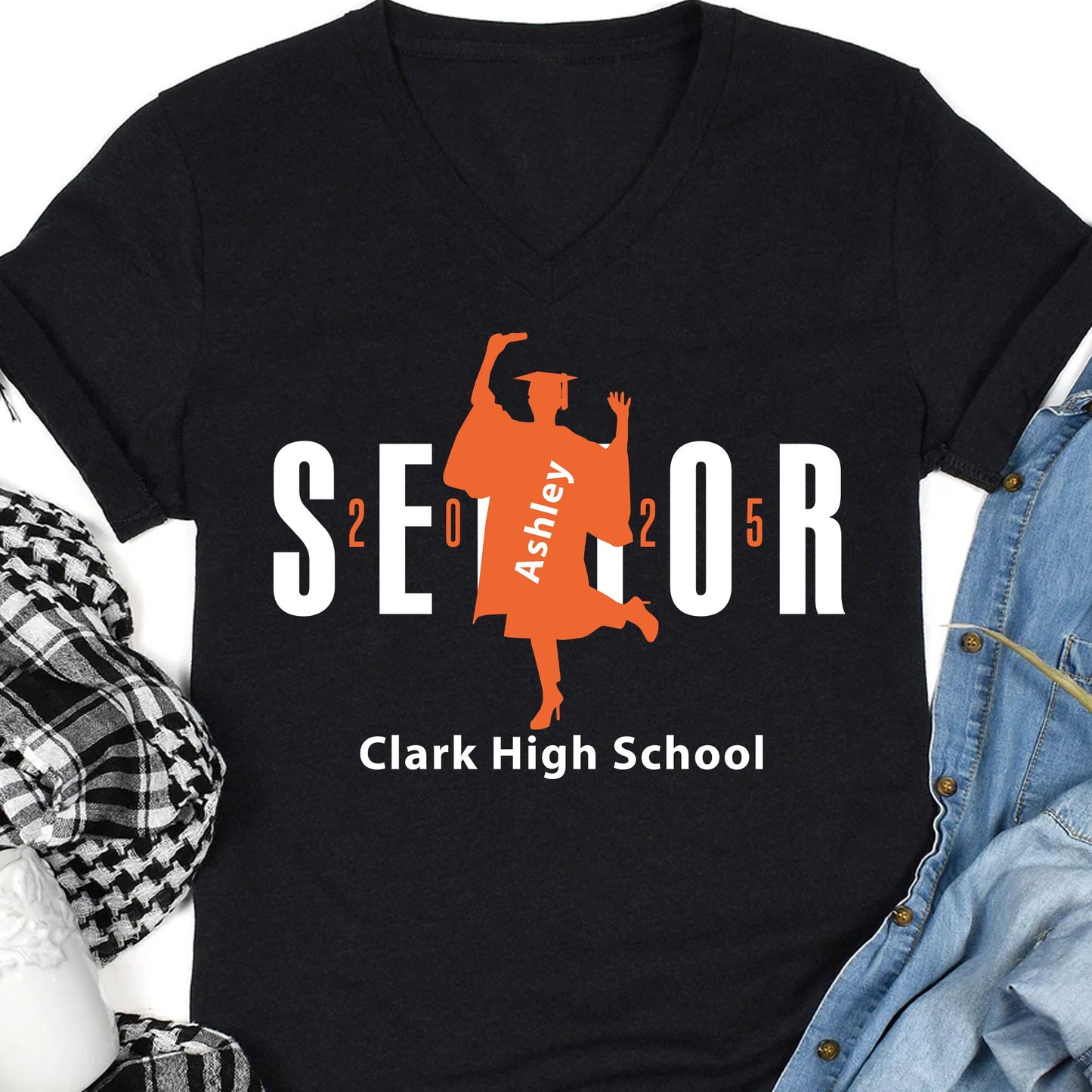 Senior 2024 - Personalized Custom Graduation Shirt T557