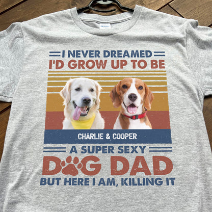 Super Sexy Dog Dad Dog Mom Personalized Custom Photo Dog Cat Shirt C740
