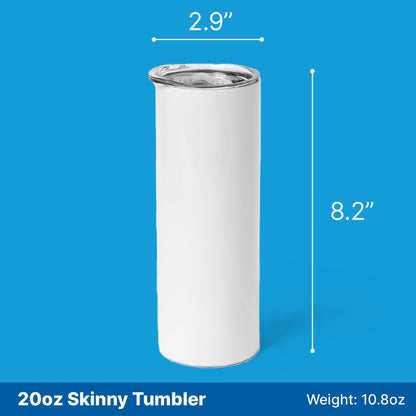 Custom Your Pets Skinny Tumbler - Retro Vintage Pet Portrait Skinny Tumbler - Personalized with Your Own Dog or Cat Photo C937