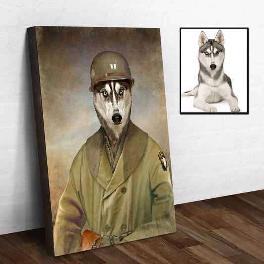Pet Husky Military Dog Sign