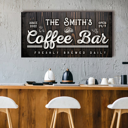 Family Coffee Bar Sign