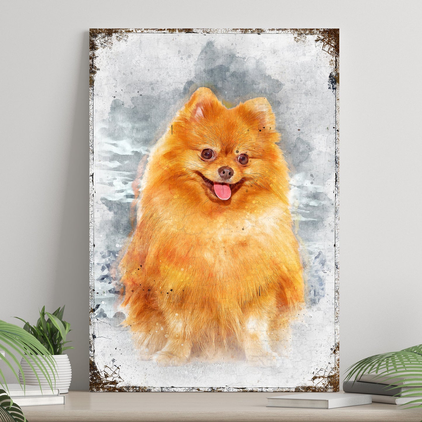 Pet Watercolor Portrait Sign II