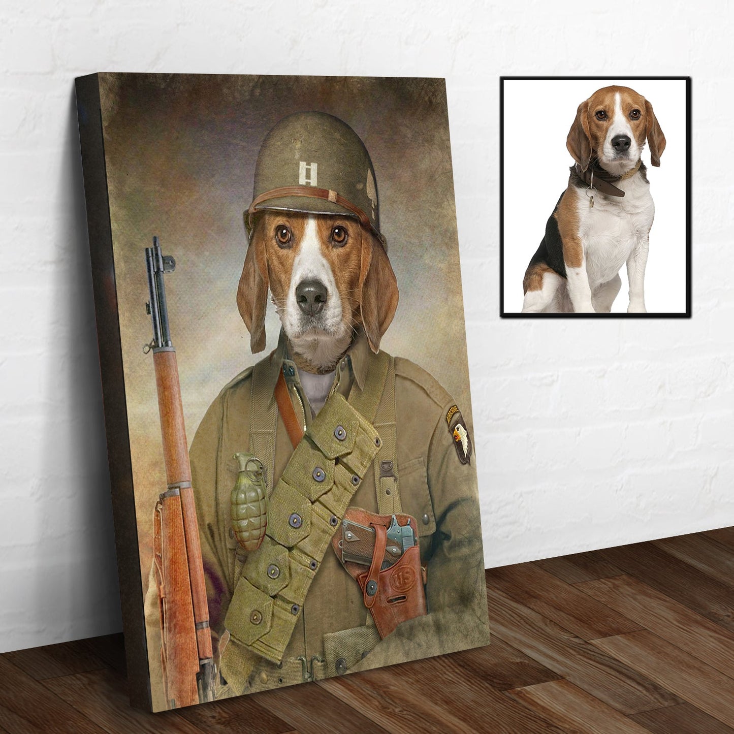 Pet Beagle Military Dog Sign