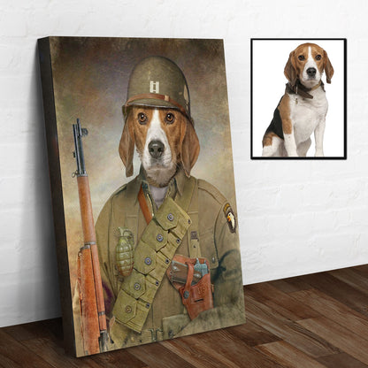 Pet Beagle Military Dog Sign