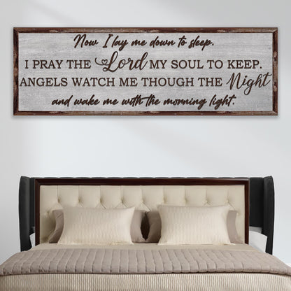 Now I Lay Me Down To Sleep Sign