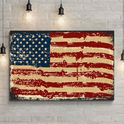 American Flag Canvas Wall Art