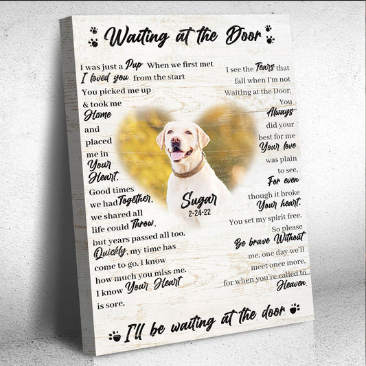 Pet Waiting At The Door Sign