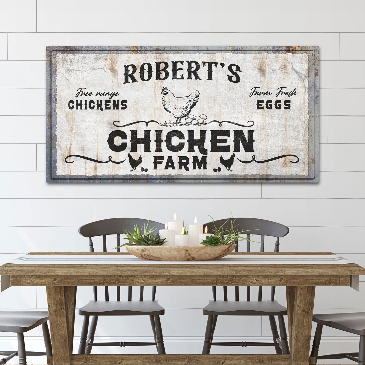 Free Range Chicken Farm Sign