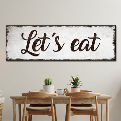 Let's Eat Sign