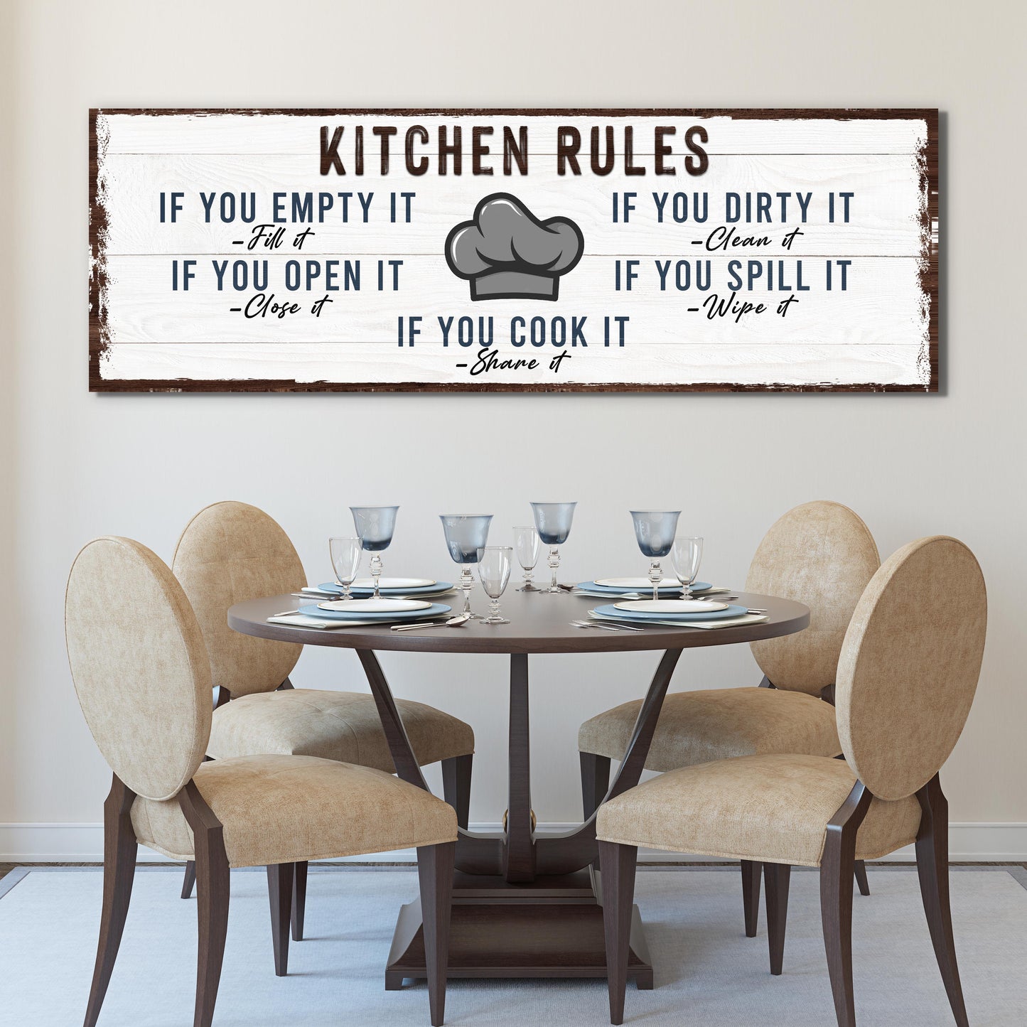 If You Cook It, Share It Kitchen Rules Sign