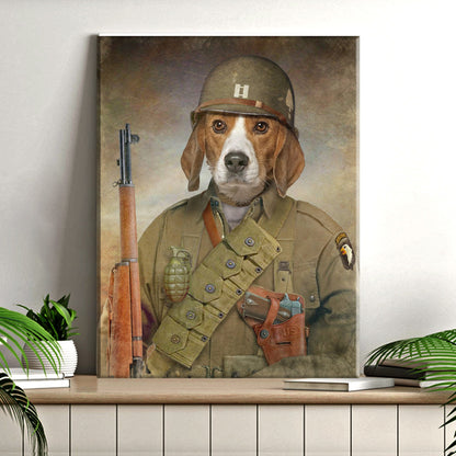 Pet Beagle Military Dog Sign