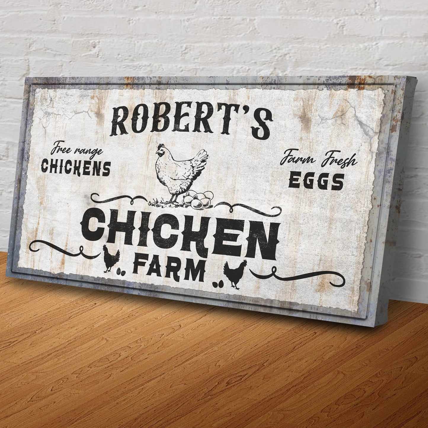 Free Range Chicken Farm Sign