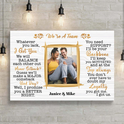 We're A Team Couple Sign IV