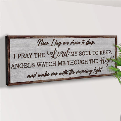 Now I Lay Me Down To Sleep Sign