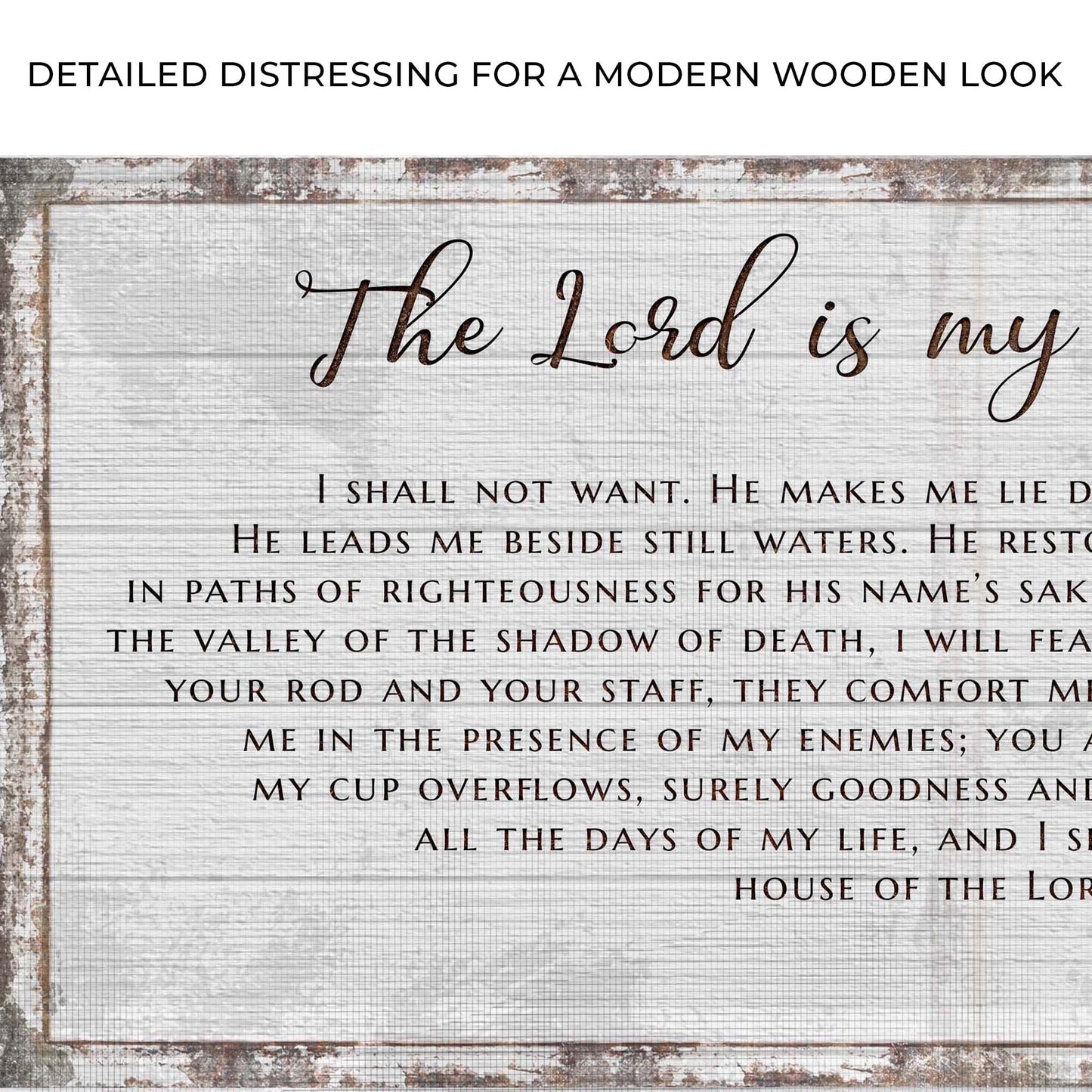 Psalm 23 - The Lord Is My Shepherd Sign III