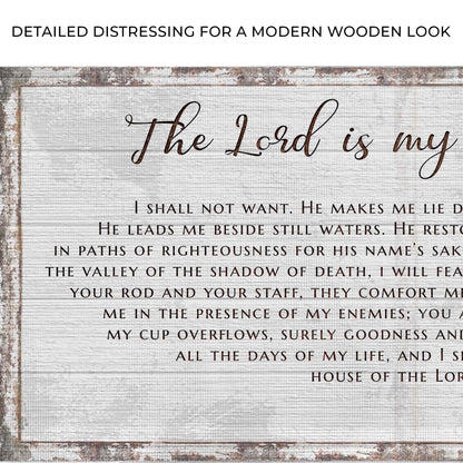 Psalm 23 - The Lord Is My Shepherd Sign III