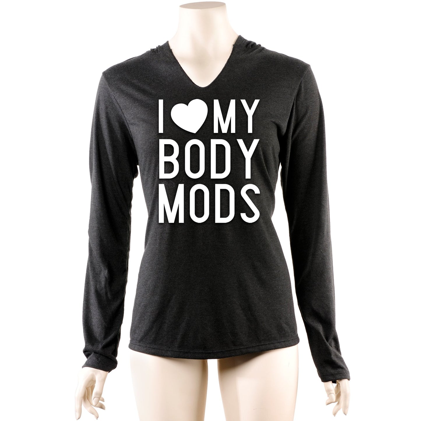 I Love My Body Mods Tapered Long Sleeve Hoodie