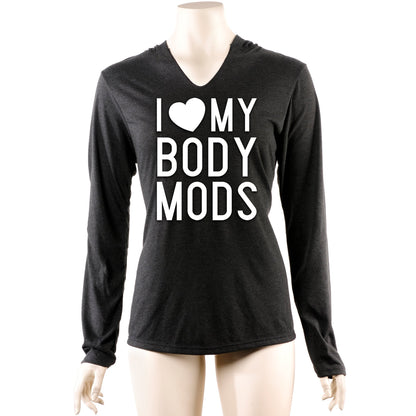 I Love My Body Mods Tapered Long Sleeve Hoodie