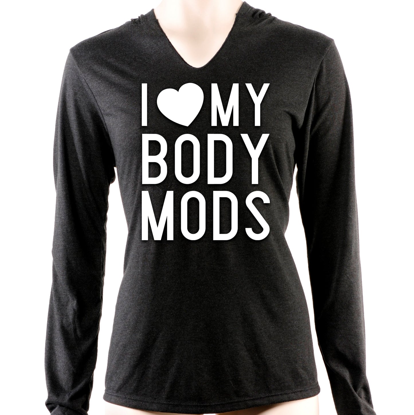 I Love My Body Mods Tapered Long Sleeve Hoodie
