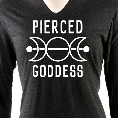 Pierced Goddess Tapered Long Sleeve Hoodie