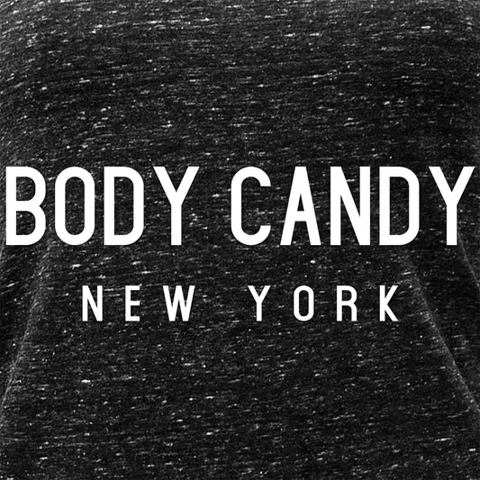Body Candy New York Black Gray Cosmic Twist Back Tank Top