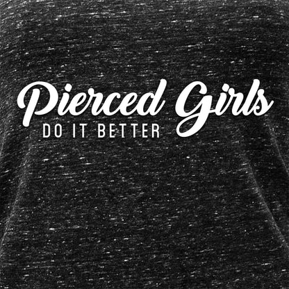 Pierced Girls Do It Better Black Gray Cosmic Twist Back Tank Top