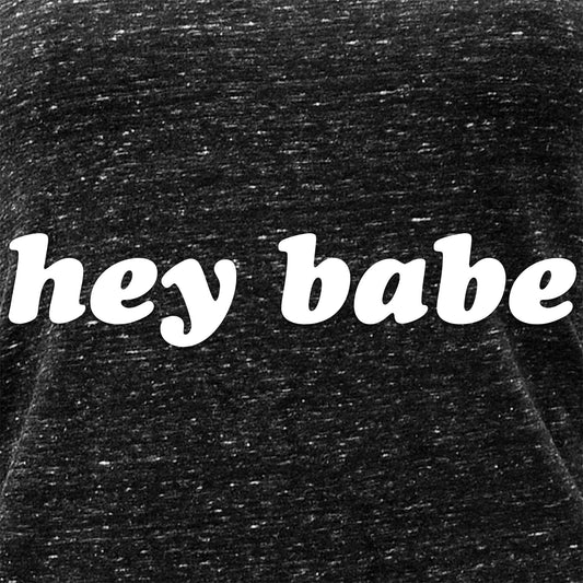 Hey Babe Black Gray Cosmic Twist Back Tank Top