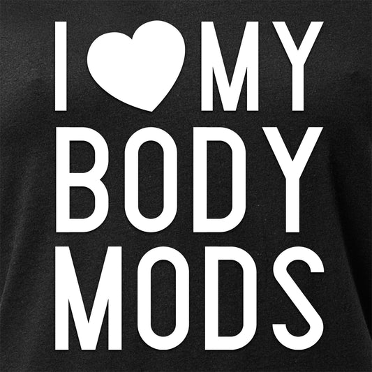 I Love My Body Mods Tapered V-Neck Tee Shirt
