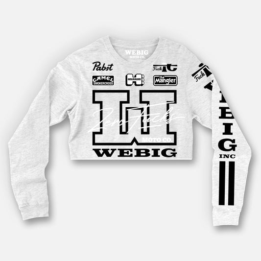 TURBO MODE CROP PULLOVER LONG SLEEVE TEE