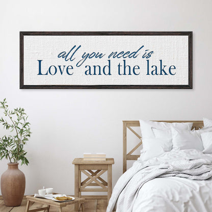 Love And The Lake Sign