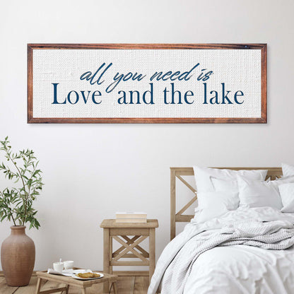 Love And The Lake Sign