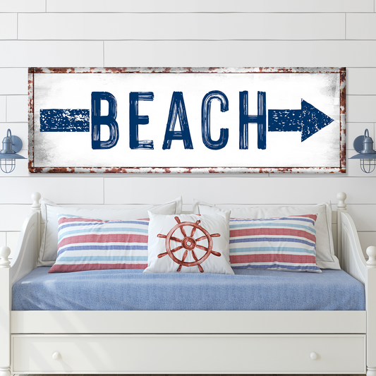 Beach Arrow Sign