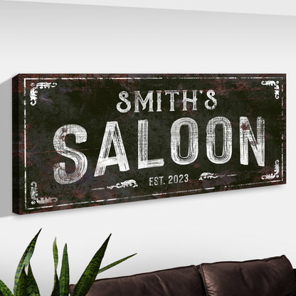 Family Saloon Vintage Sign