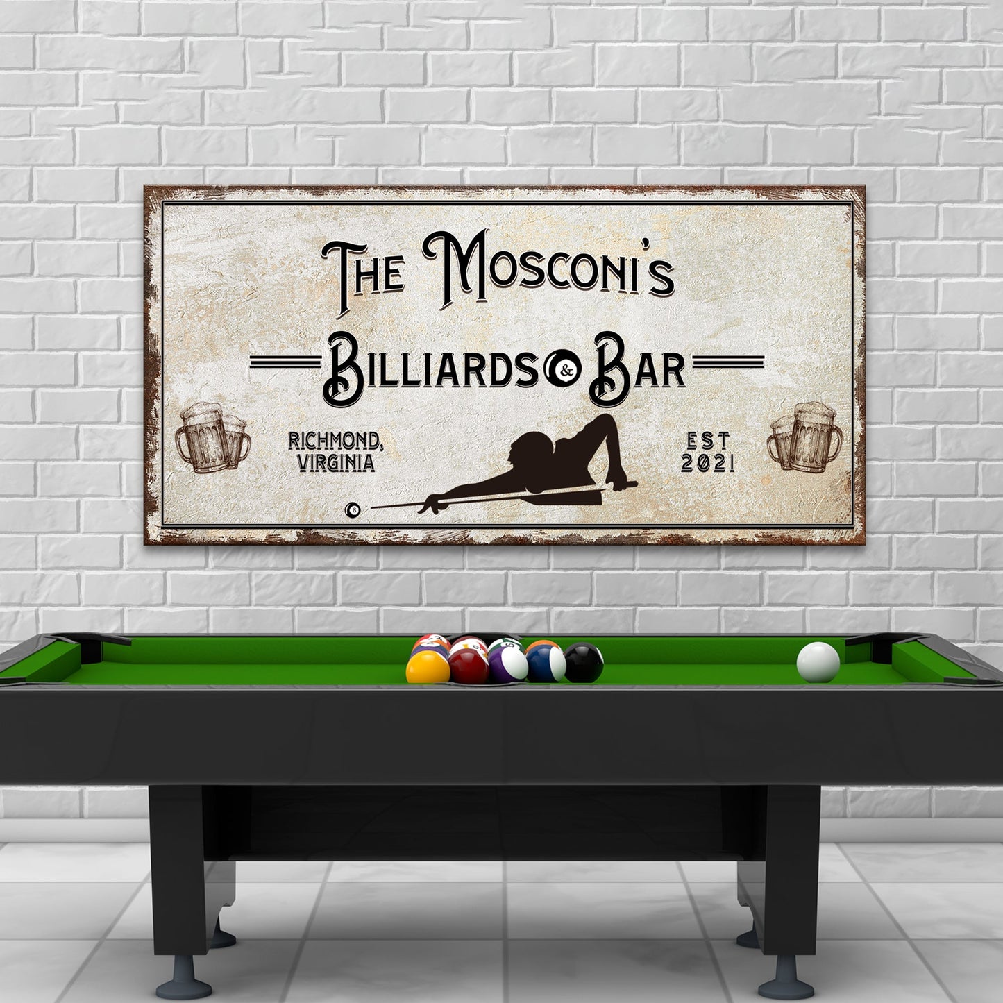 Billiards And Bar Sign II