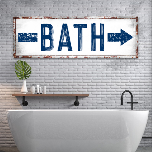 Bath Arrow Sign