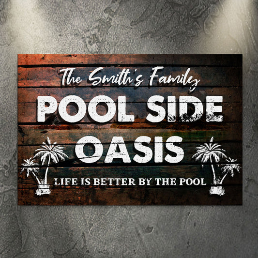 Poolside Oasis Sign