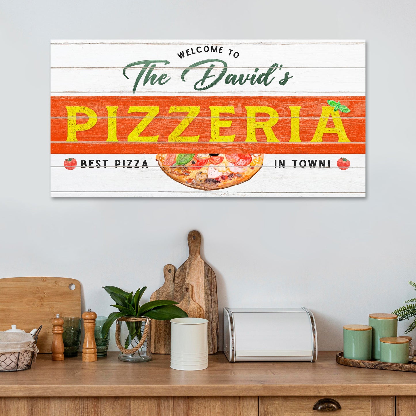 Best Pizza In Town Pizzeria Sign