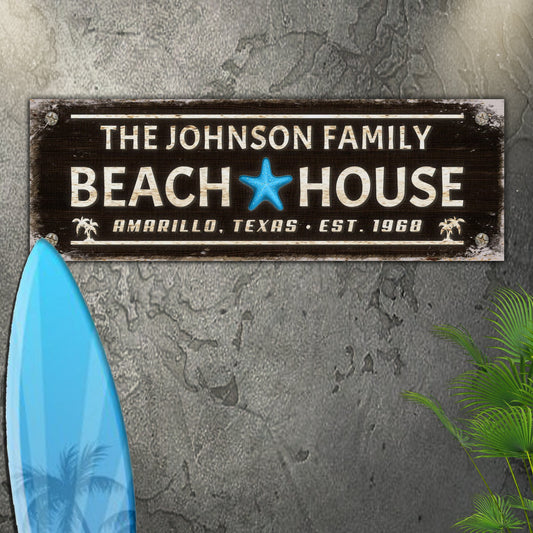 Family Beach House Sign III