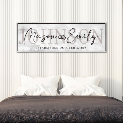 Last Name Wedding Gift Sign