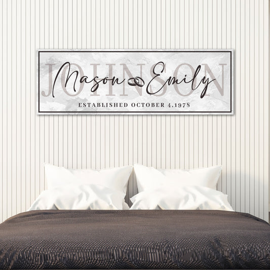Last Name Wedding Gift Sign