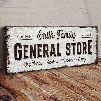 Family General Store Sign